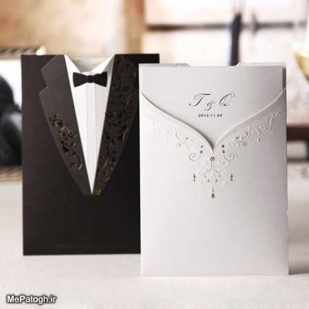 عکس/کارت عروسی جالب یک زوج خوش ذوق