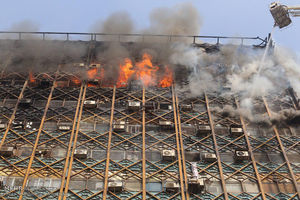  دستفروشی برخی کسبه پلاسکو در ترکیه
