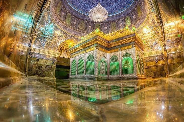 نمایی زیبا از ضریح امام هادی (ع)