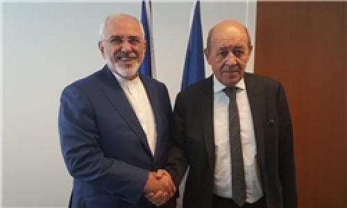  رایزنی ظریف و همتای فرانسوی در نیویورک 