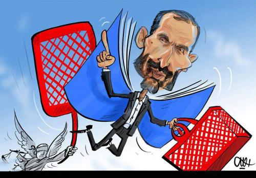  کاریکاتور/ فرار زنبیلی !!! 
