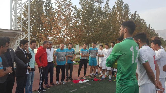 صحبت های کی‌روش در تمرین تیم ملی جوانان