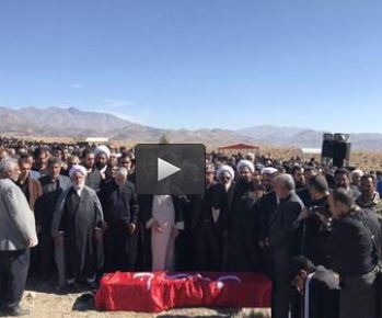  فیلم/ مراسم تشییع پیکر پدر حاج قاسم سلیمانی