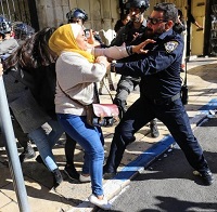  عکس/ وحشیگری اسرائیلی‌ها در قدس اشغالی
