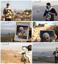 تصویر سردار سلیمانی در مرز لبنان با فلسطین