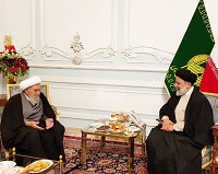  عکس/ دیدار آیت‌الله ناصری دولت‌آبادی با رئیسی