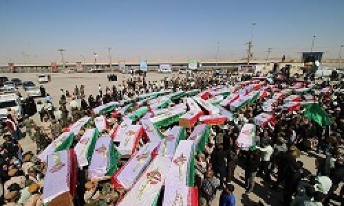 بازگشت پیکر پاک ۵۵ شهید به وطن
