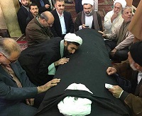  عکس/ وداع با پیکر آیت‌الله حائری شیرازی