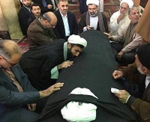  عکس/ وداع با پیکر آیت‌الله حائری شیرازی