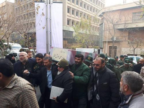  پیکر جانباز «شهید علی خوش لفظ» در تهران تشییع شد +عکس
