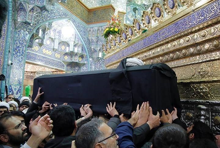  عکس/ تشییع آیت‌الله حائری شیرازی در قم