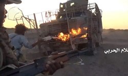 انهدام ۶ خودروی زرهی شبه نظامیان ائتلاف سعودی