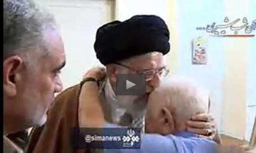  فیلم/ لحظات دیدنی حضور رهبرانقلاب در خانه خانواده شهید مسیحی