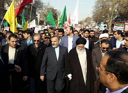 عکس/آیت‌الله علم‌الهدی در راهپیمایی مشهد