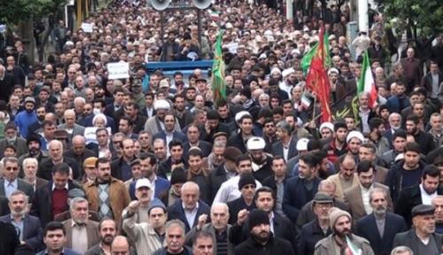 فیلم/ راهپیمایی پرشورمردم بابل علیه آشوبگران