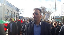عکس/سجاد انوشیروانی در راهپیمایی اردبیل