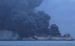 عکس/تصاویر جدید از آتش‌سوزی نفتکش