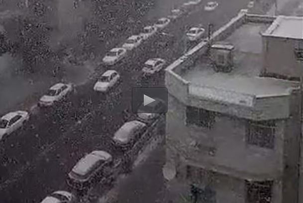 فیلم/ تصاویر زیبای بارش برف در تهران