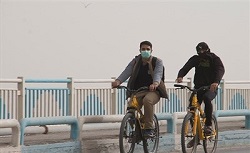 عکس/خرمشهر پوشیده در گرد وغبار
