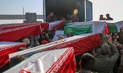 استقبال ازشهدای تفحص شده در شلمچه
