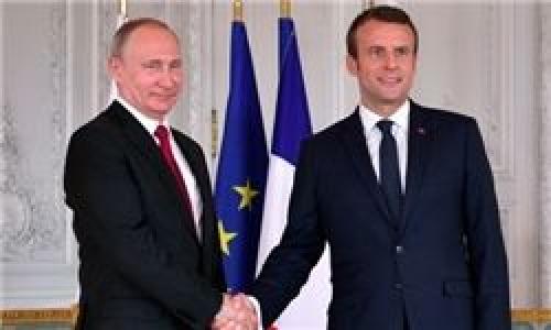  گپ ماکرون و پوتین درباره تحولات سوریه