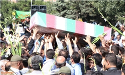 تشییع پیکر سه شهید در ستاد فرماندهی نیروی انتظامی