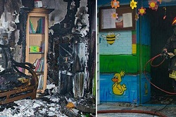 یک مهدکودک در آبادان طعمه حریق شد