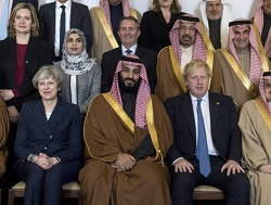  عکس/ دیدار بن‌سلمان با نخست‌وزیر انگلیس