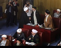  عکس/ خوش‌وبش رئیسی و روحانی