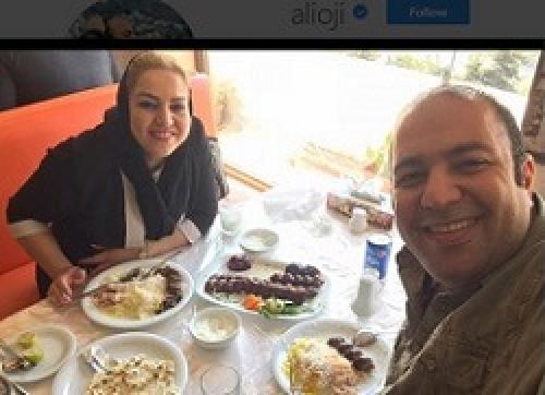 سلفی متفاوت آقای بازیگر با مادرزن جوان و خندانش +عکس 