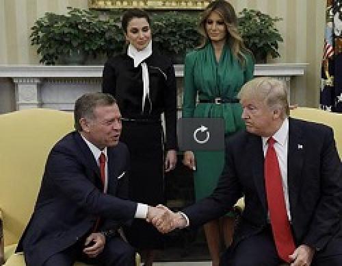 فیلم/ چاپلوسی مضحک پادشاه اردن از ترامپ!